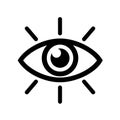 Eye icon, vision sign Ã¢â¬â for stock Royalty Free Stock Photo